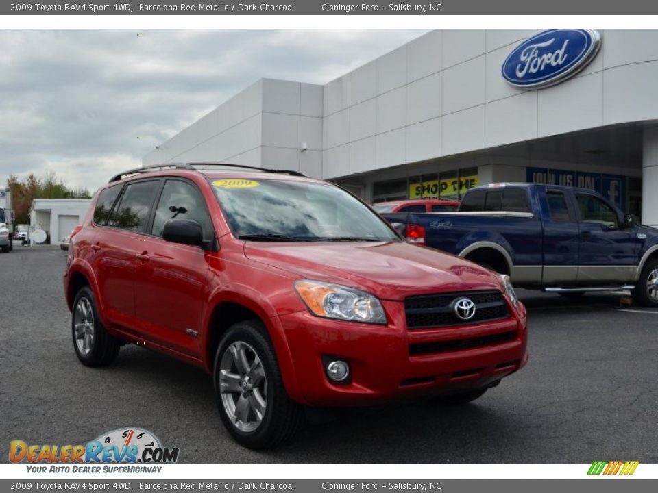 2009 Toyota RAV4 Sport 4WD Barcelona Red Metallic / Dark Charcoal Photo #1