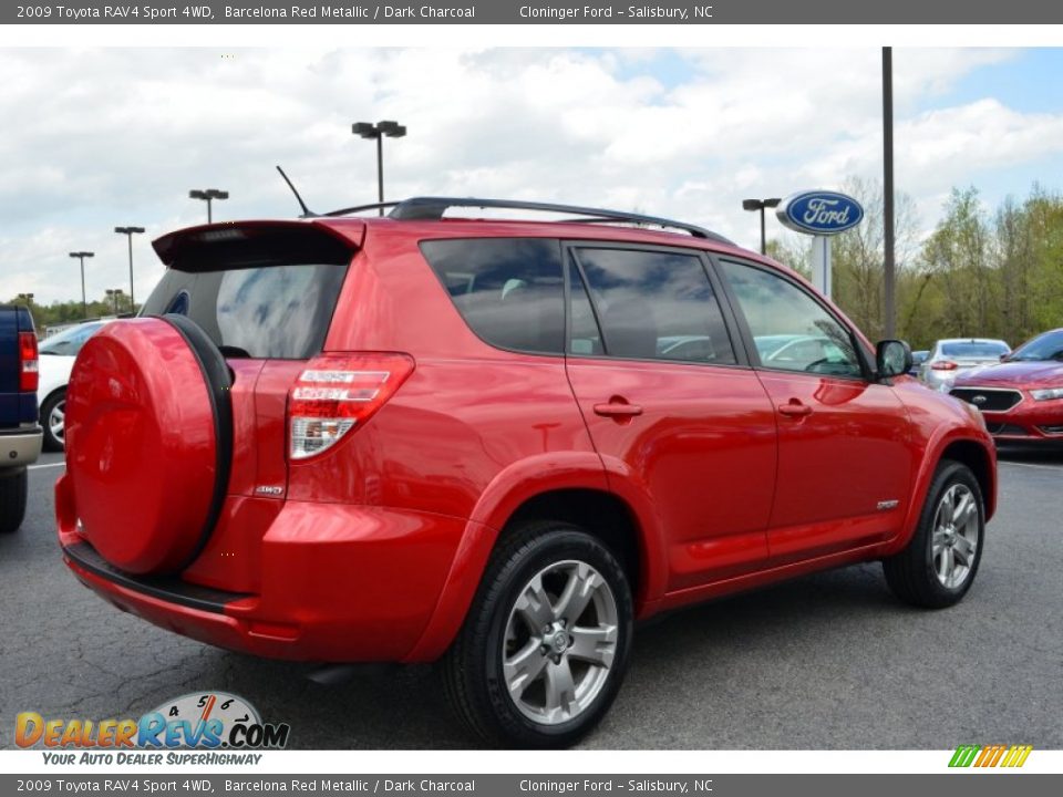 2009 Toyota RAV4 Sport 4WD Barcelona Red Metallic / Dark Charcoal Photo #3
