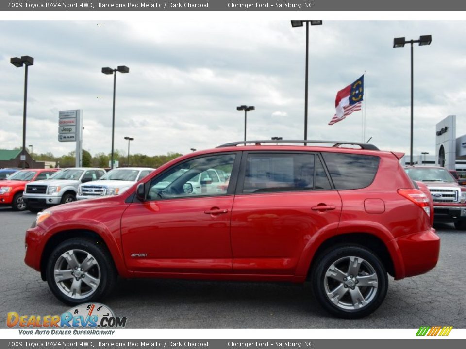 2009 Toyota RAV4 Sport 4WD Barcelona Red Metallic / Dark Charcoal Photo #5