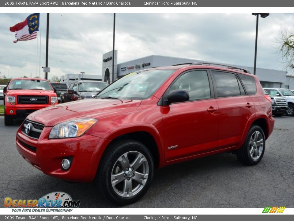 2009 Toyota RAV4 Sport 4WD Barcelona Red Metallic / Dark Charcoal Photo #6