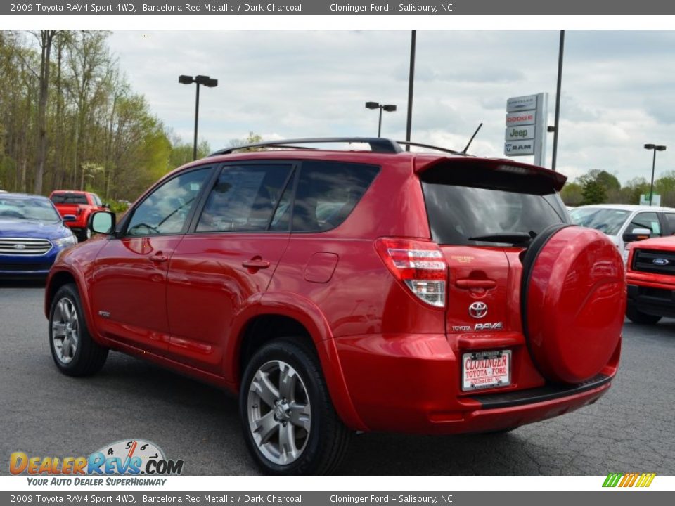 2009 Toyota RAV4 Sport 4WD Barcelona Red Metallic / Dark Charcoal Photo #36