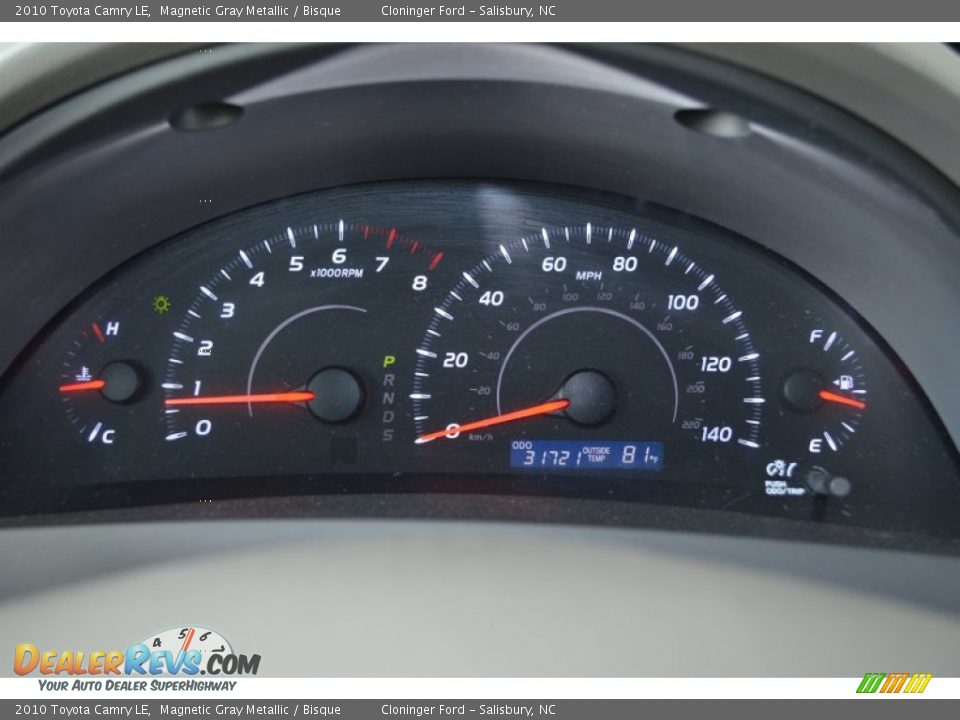 2010 Toyota Camry LE Magnetic Gray Metallic / Bisque Photo #25