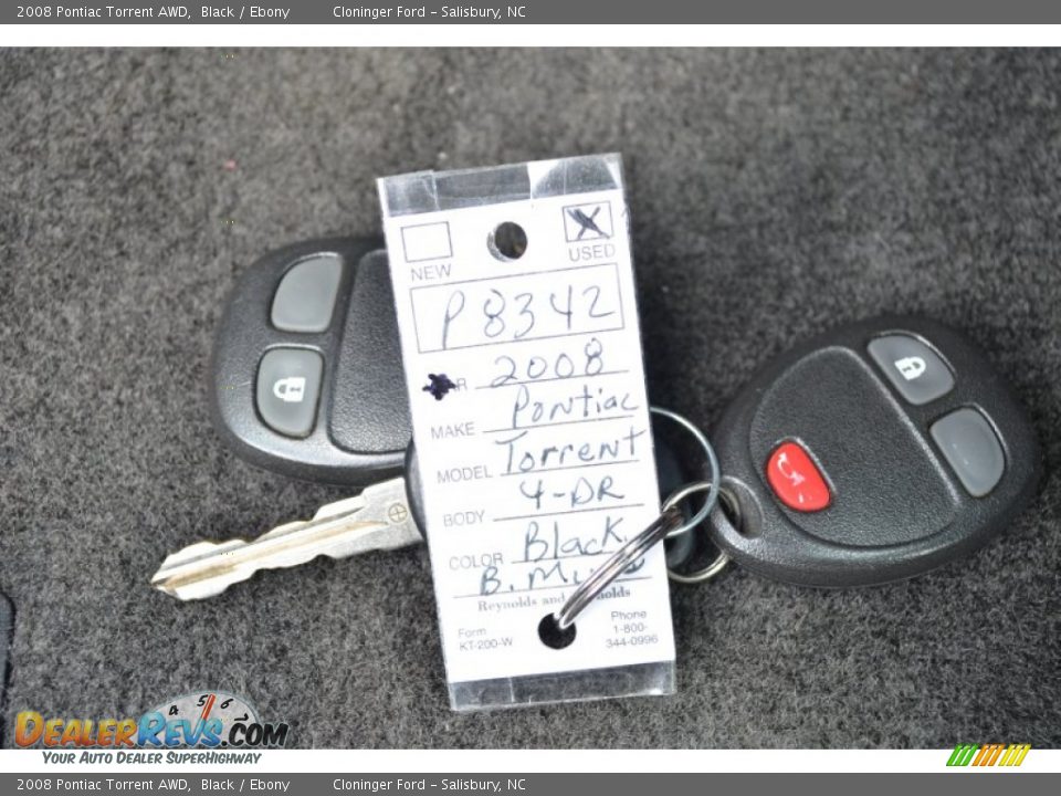 2008 Pontiac Torrent AWD Black / Ebony Photo #31