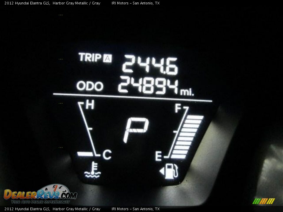 2012 Hyundai Elantra GLS Harbor Gray Metallic / Gray Photo #12