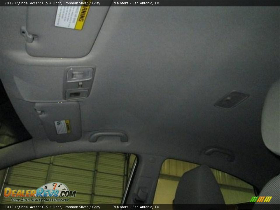 2012 Hyundai Accent GLS 4 Door Ironman Silver / Gray Photo #15