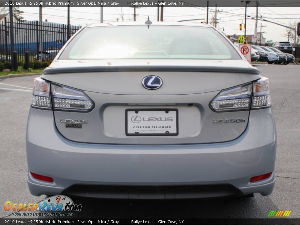 2010 Lexus HS 250h Hybrid Premium Silver Opal Mica / Gray Photo #6