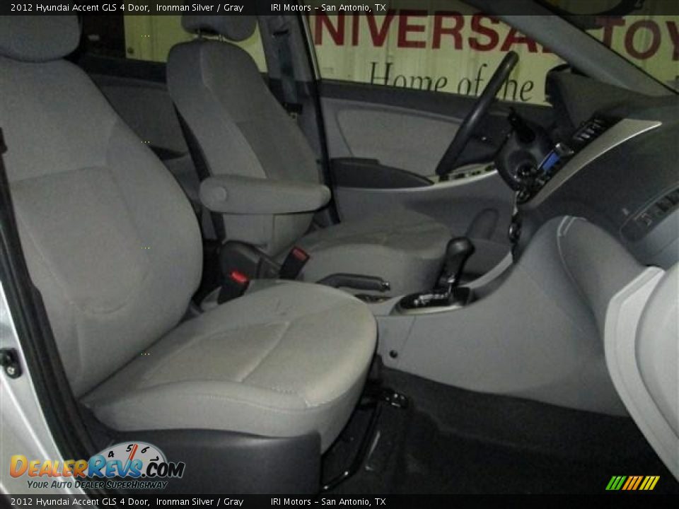 2012 Hyundai Accent GLS 4 Door Ironman Silver / Gray Photo #17