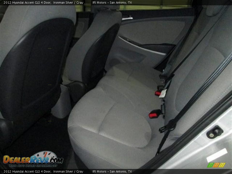 2012 Hyundai Accent GLS 4 Door Ironman Silver / Gray Photo #19
