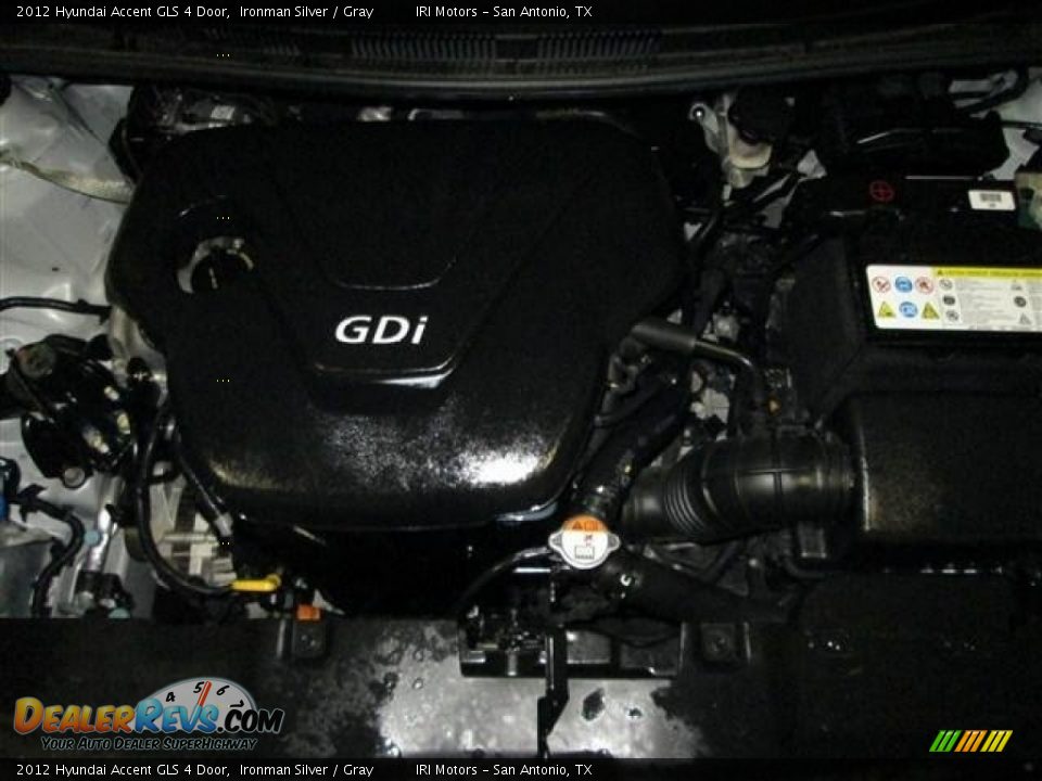2012 Hyundai Accent GLS 4 Door Ironman Silver / Gray Photo #21