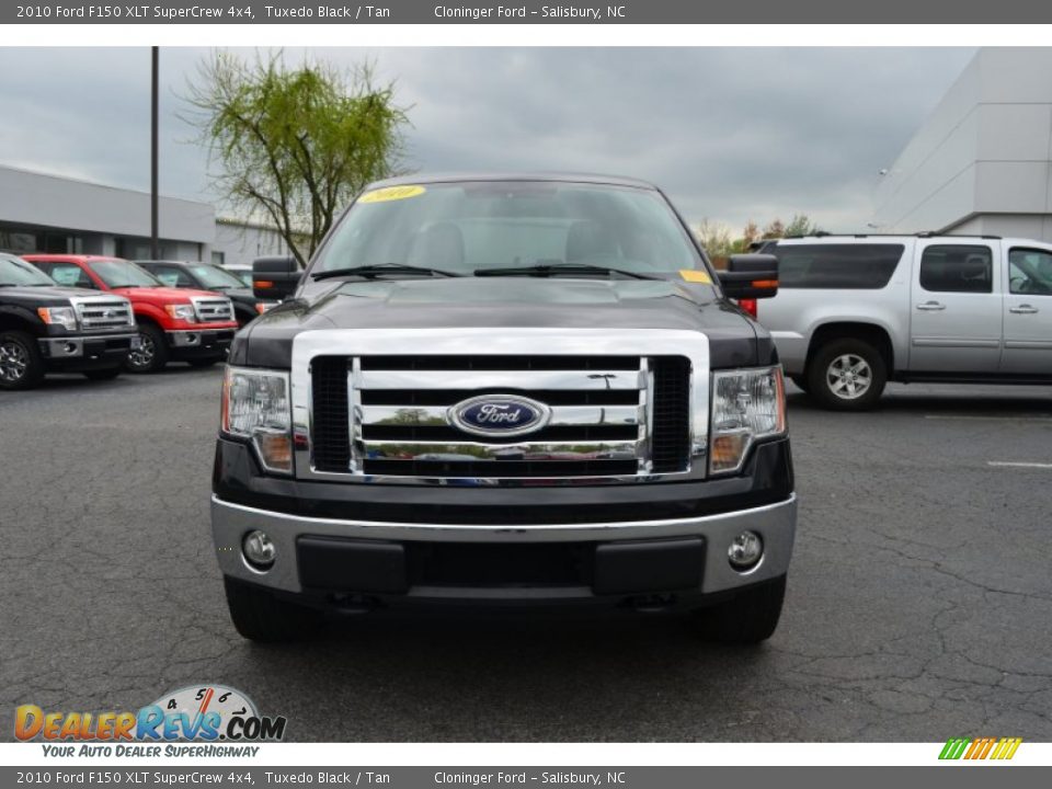 2010 Ford F150 XLT SuperCrew 4x4 Tuxedo Black / Tan Photo #7