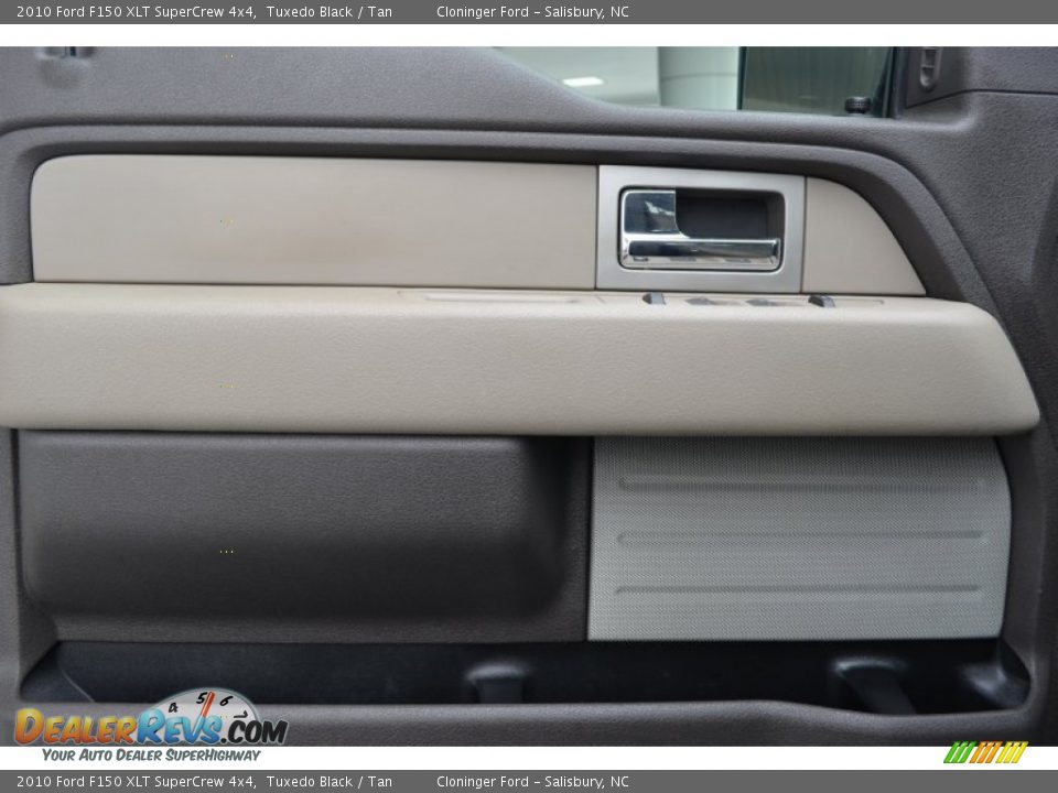 2010 Ford F150 XLT SuperCrew 4x4 Tuxedo Black / Tan Photo #8