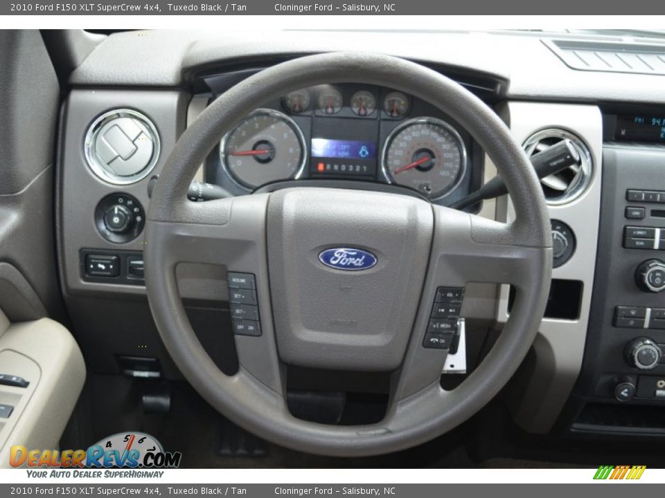2010 Ford F150 XLT SuperCrew 4x4 Tuxedo Black / Tan Photo #25