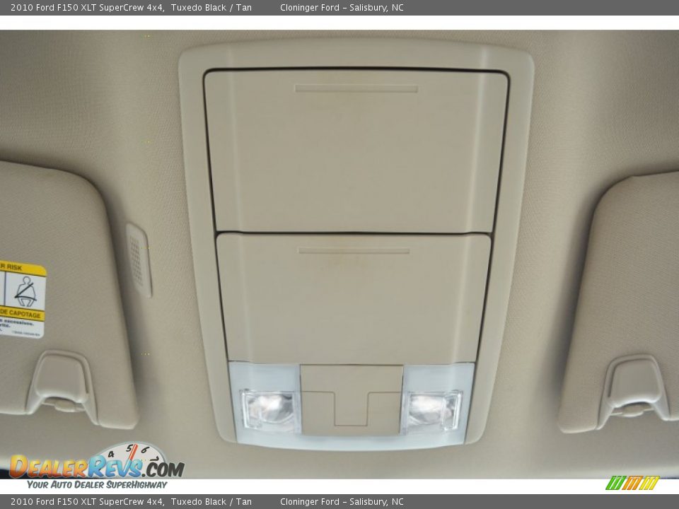 2010 Ford F150 XLT SuperCrew 4x4 Tuxedo Black / Tan Photo #35