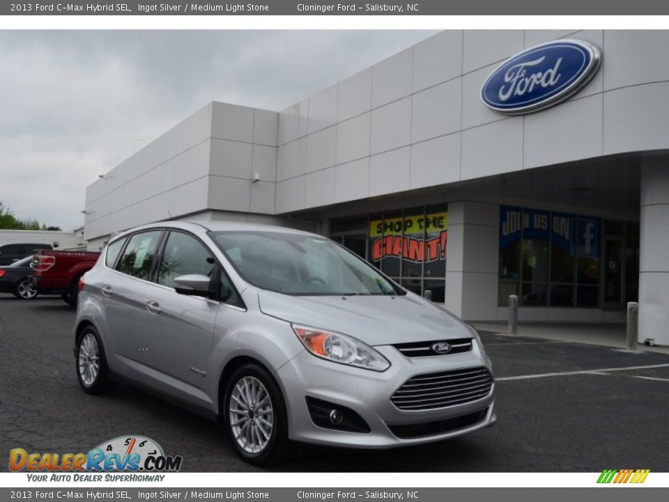 2013 Ford C-Max Hybrid SEL Ingot Silver / Medium Light Stone Photo #1