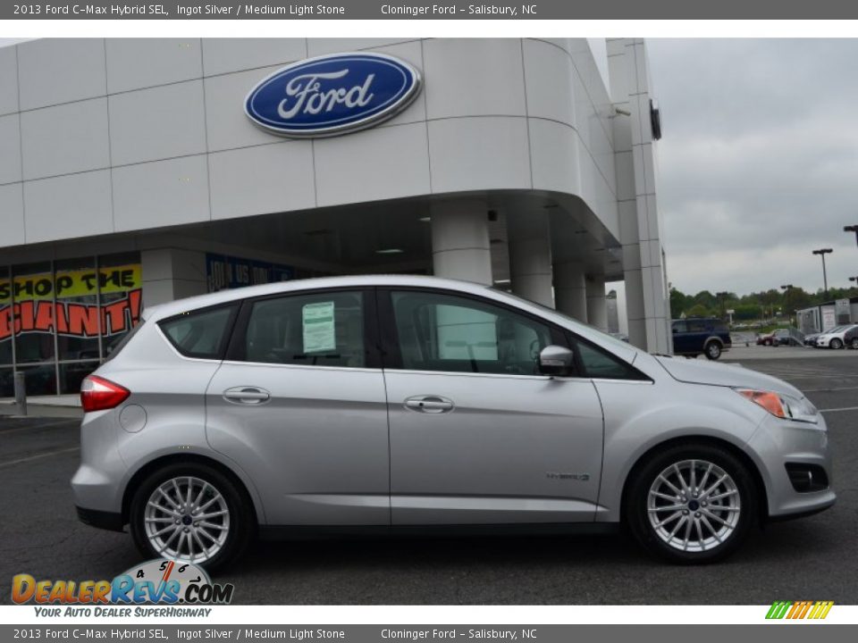2013 Ford C-Max Hybrid SEL Ingot Silver / Medium Light Stone Photo #2