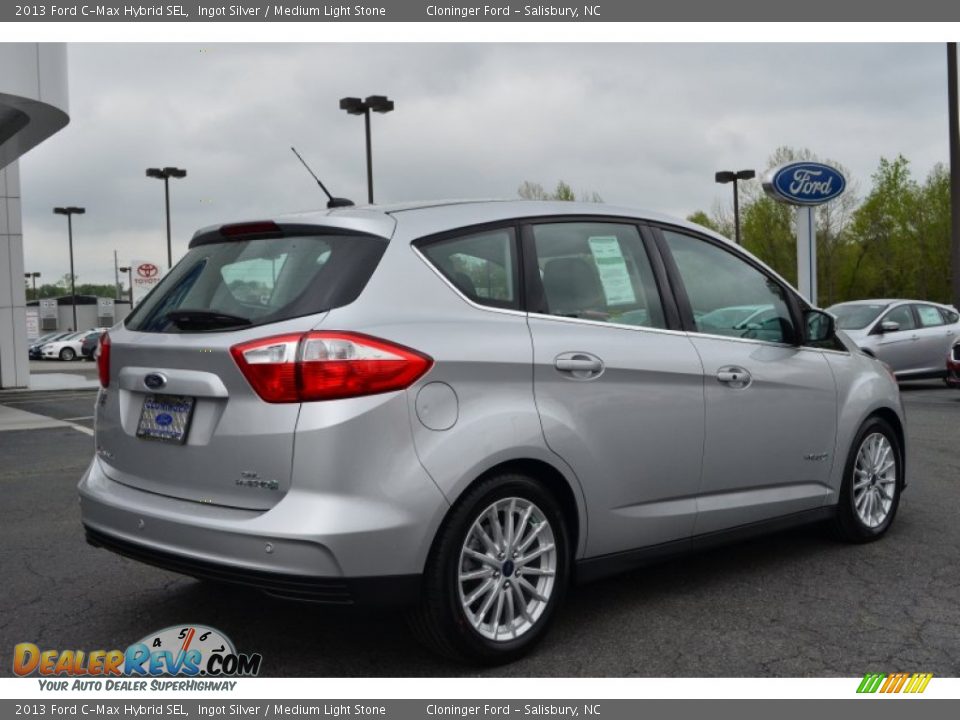 2013 Ford C-Max Hybrid SEL Ingot Silver / Medium Light Stone Photo #3
