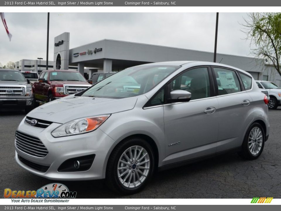2013 Ford C-Max Hybrid SEL Ingot Silver / Medium Light Stone Photo #6