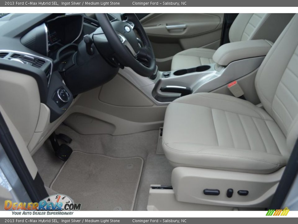 2013 Ford C-Max Hybrid SEL Ingot Silver / Medium Light Stone Photo #10