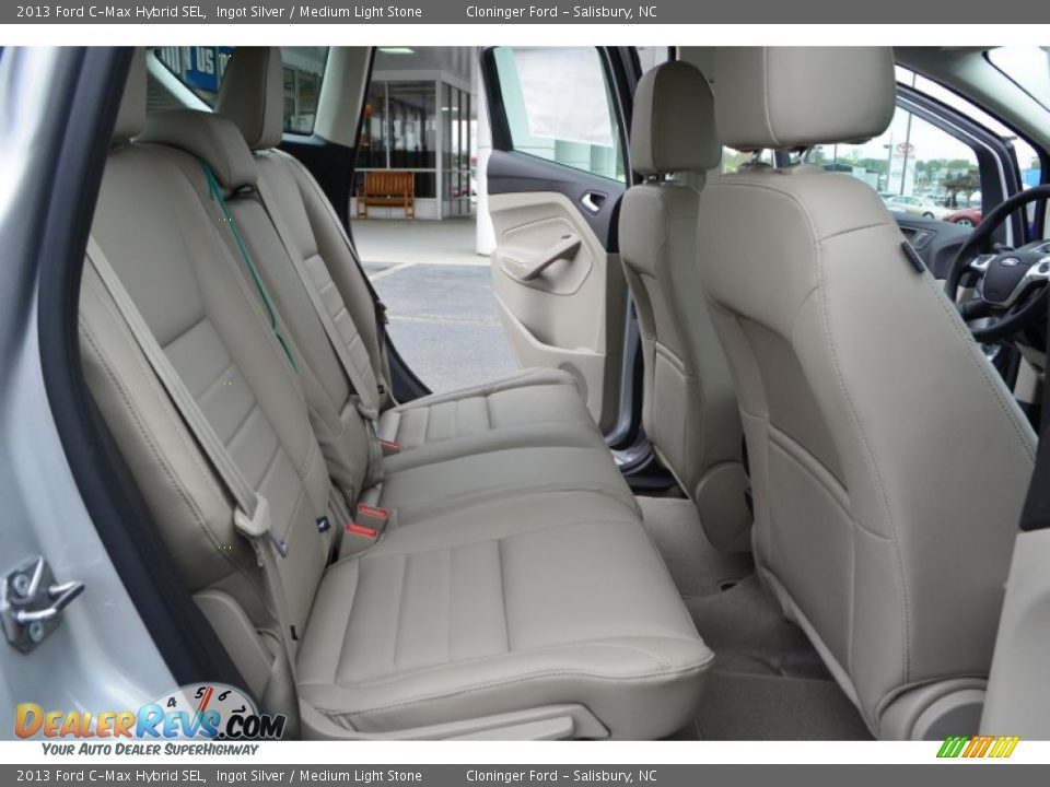 2013 Ford C-Max Hybrid SEL Ingot Silver / Medium Light Stone Photo #14