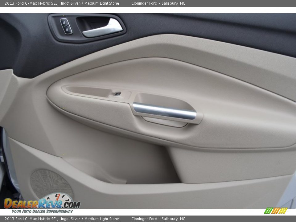 2013 Ford C-Max Hybrid SEL Ingot Silver / Medium Light Stone Photo #17