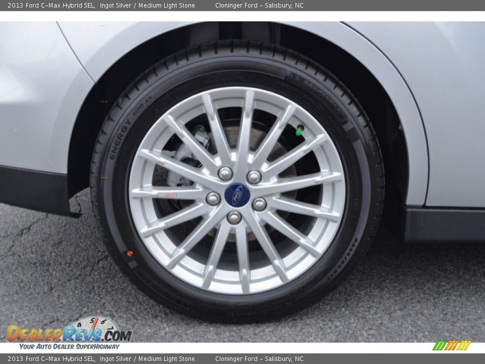 2013 Ford C-Max Hybrid SEL Ingot Silver / Medium Light Stone Photo #19