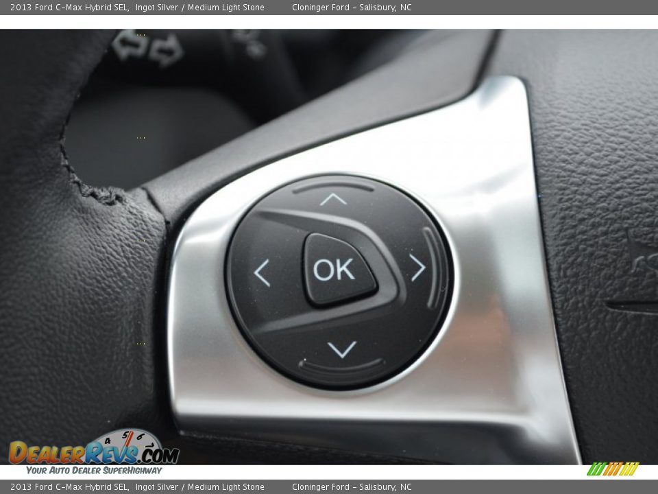2013 Ford C-Max Hybrid SEL Ingot Silver / Medium Light Stone Photo #27