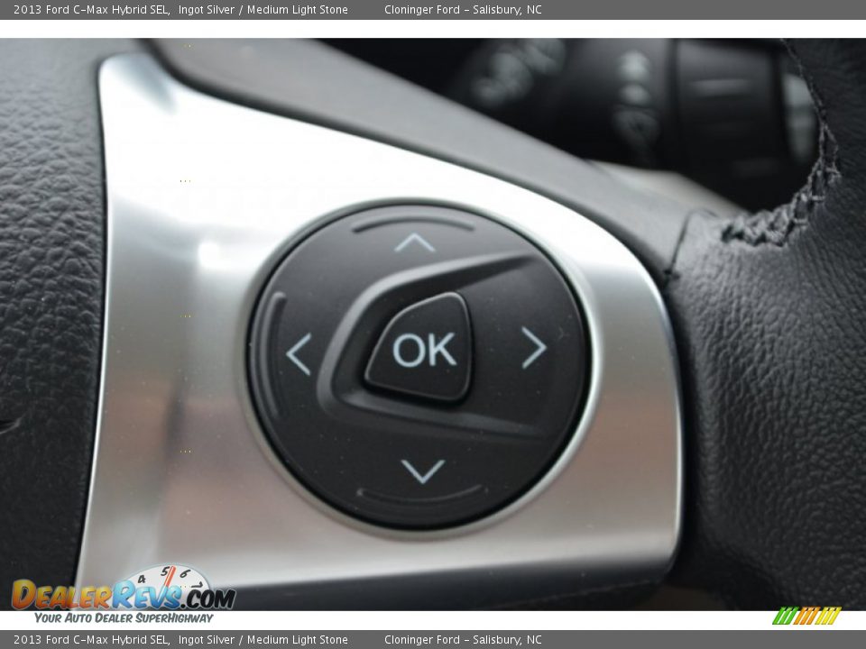 2013 Ford C-Max Hybrid SEL Ingot Silver / Medium Light Stone Photo #29