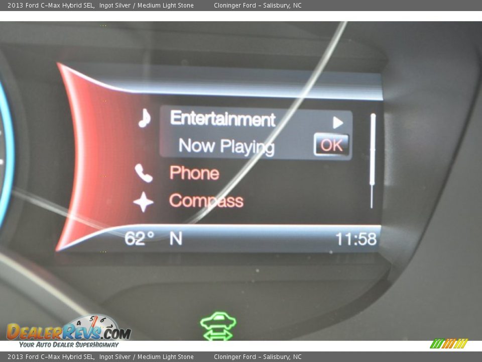 2013 Ford C-Max Hybrid SEL Ingot Silver / Medium Light Stone Photo #30