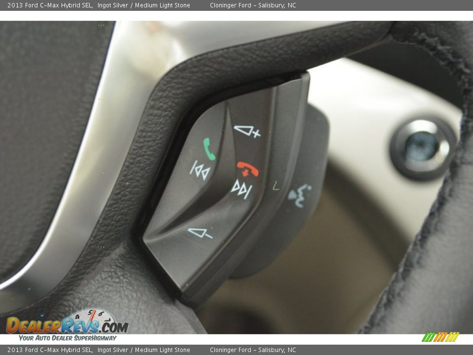 2013 Ford C-Max Hybrid SEL Ingot Silver / Medium Light Stone Photo #33