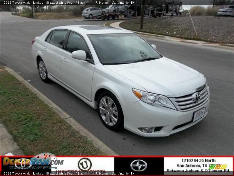 2012 Toyota Avalon Limited Blizzard White Pearl / Black Photo #1