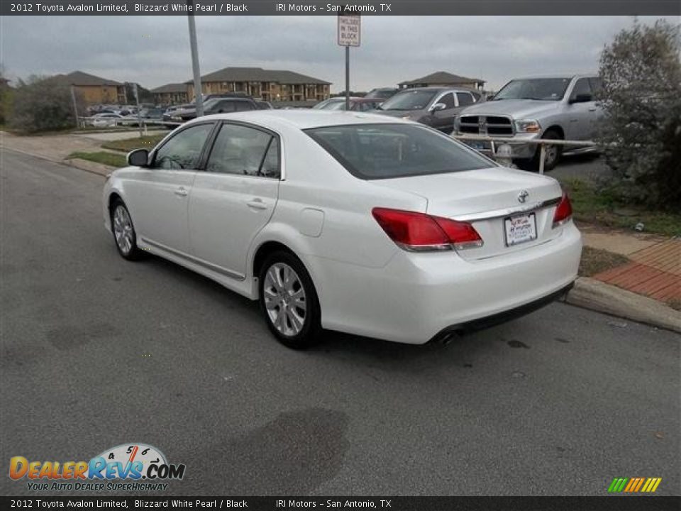 2012 Toyota Avalon Limited Blizzard White Pearl / Black Photo #5