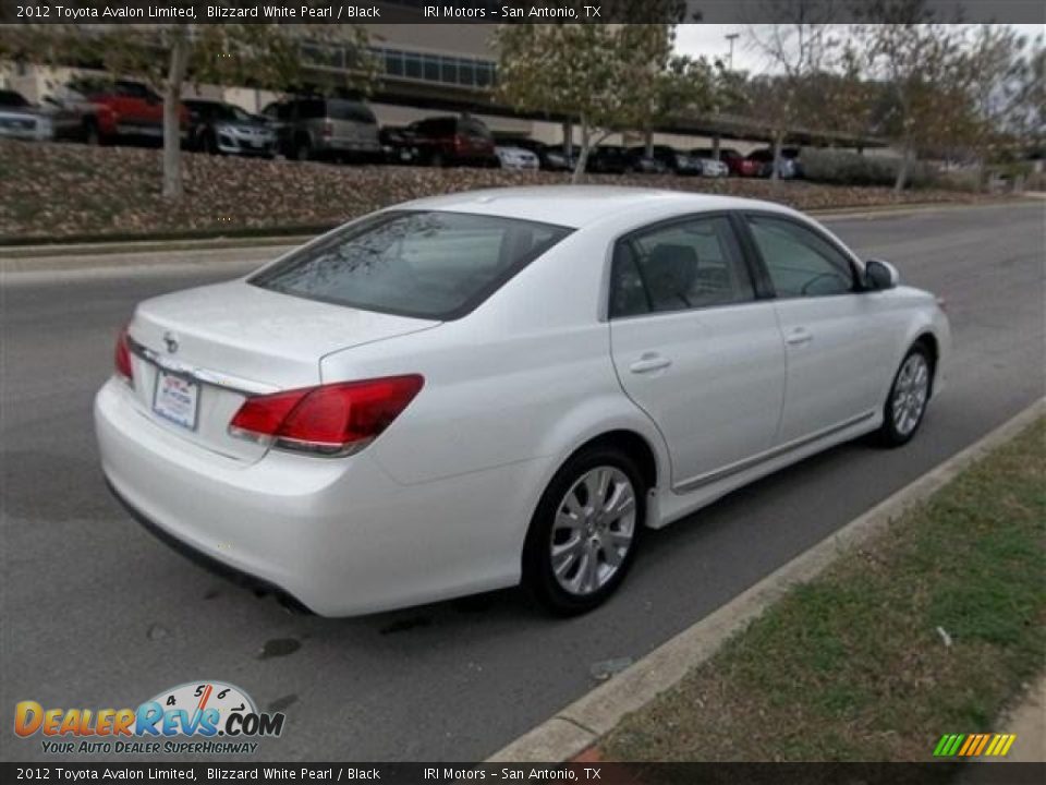 2012 Toyota Avalon Limited Blizzard White Pearl / Black Photo #7