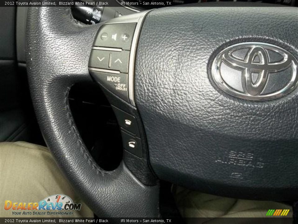 2012 Toyota Avalon Limited Blizzard White Pearl / Black Photo #13