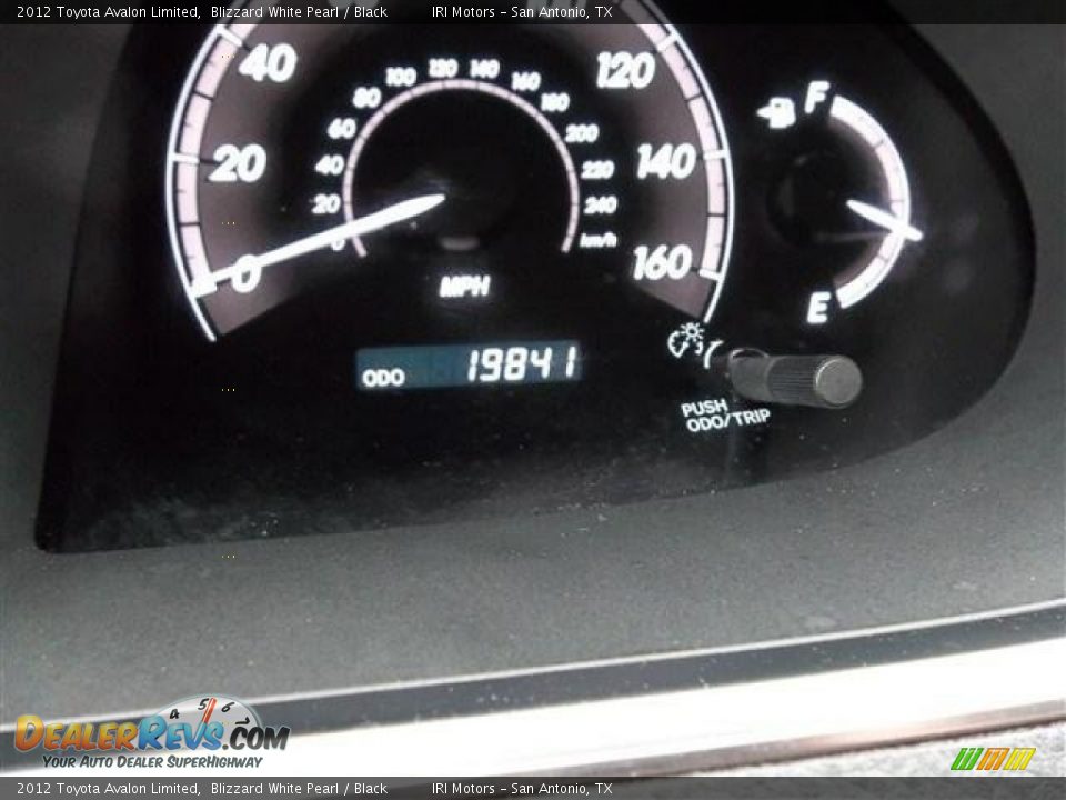 2012 Toyota Avalon Limited Blizzard White Pearl / Black Photo #16
