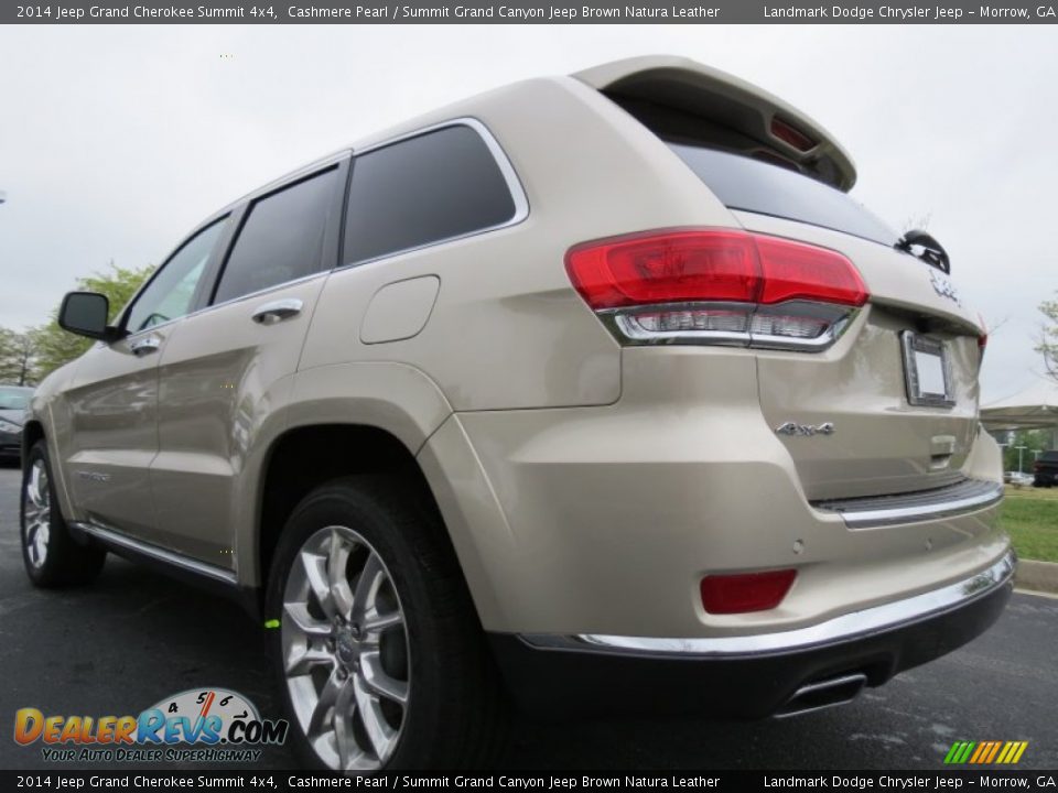 2014 Jeep Grand Cherokee Summit 4x4 Cashmere Pearl / Summit Grand Canyon Jeep Brown Natura Leather Photo #2