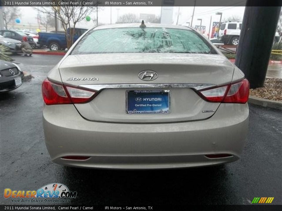 2011 Hyundai Sonata Limited Camel Pearl / Camel Photo #3