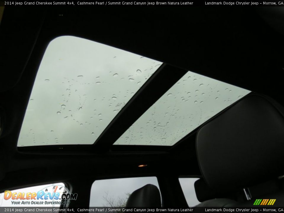 2014 Jeep Grand Cherokee Summit 4x4 Cashmere Pearl / Summit Grand Canyon Jeep Brown Natura Leather Photo #9