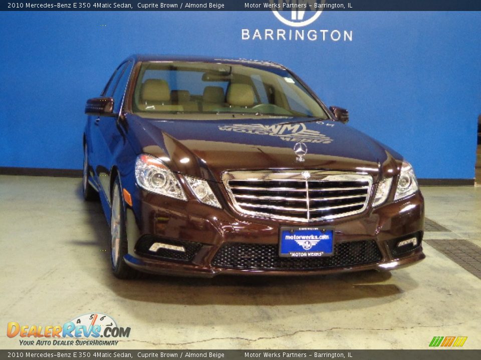 2010 Mercedes-Benz E 350 4Matic Sedan Cuprite Brown / Almond Beige Photo #1