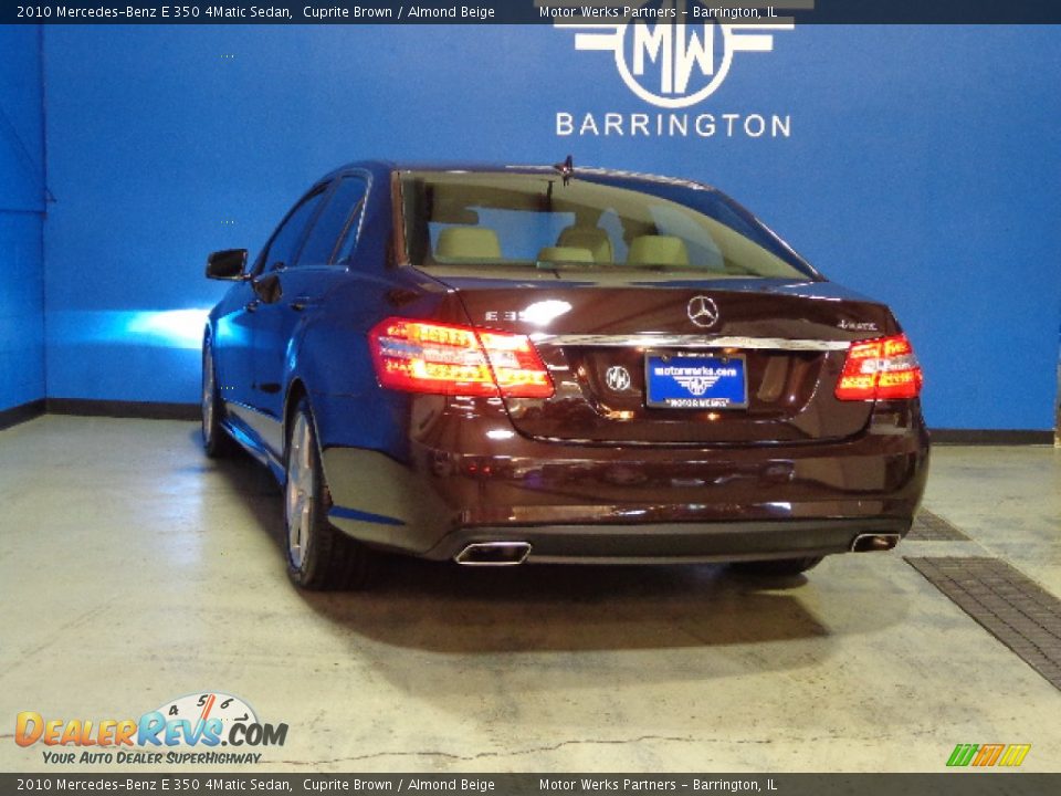 2010 Mercedes-Benz E 350 4Matic Sedan Cuprite Brown / Almond Beige Photo #8