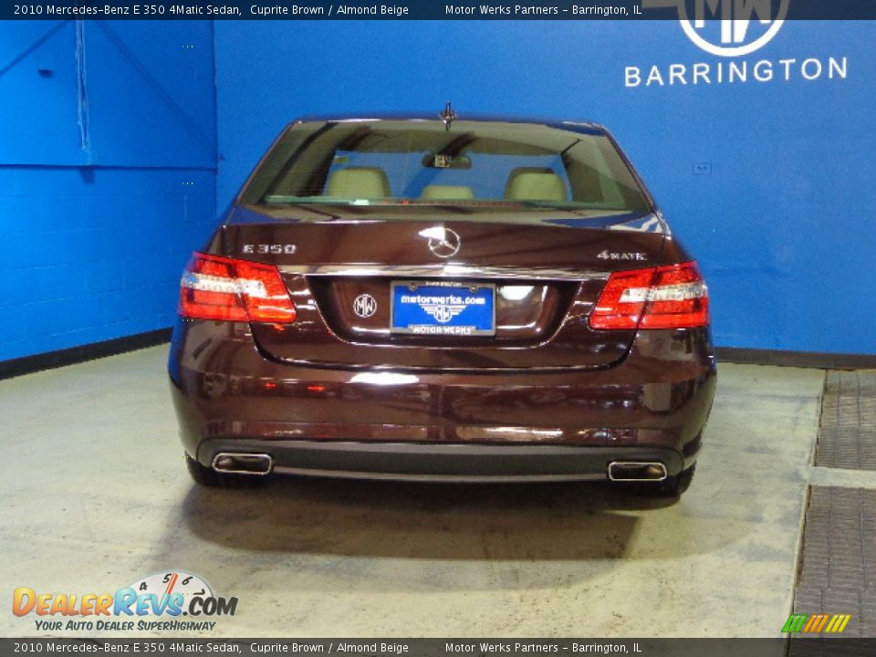 2010 Mercedes-Benz E 350 4Matic Sedan Cuprite Brown / Almond Beige Photo #9