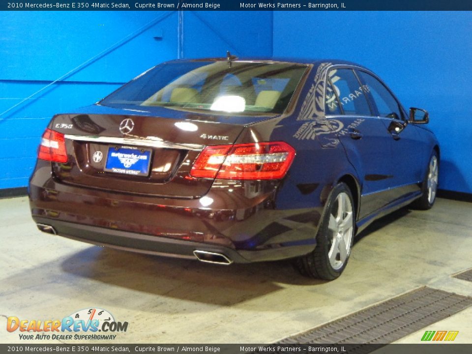 2010 Mercedes-Benz E 350 4Matic Sedan Cuprite Brown / Almond Beige Photo #10
