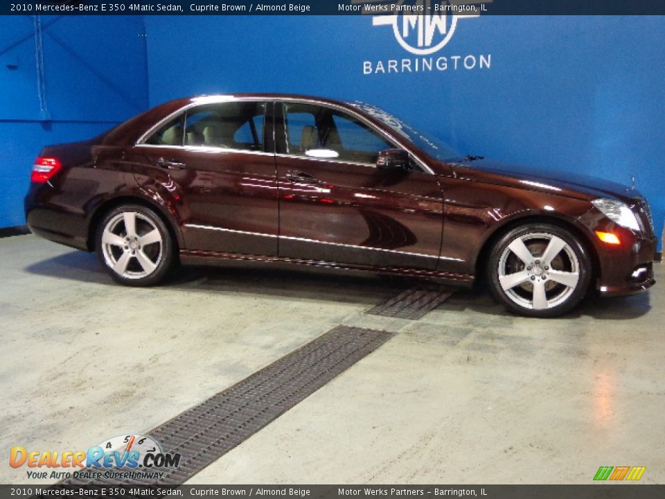 2010 Mercedes-Benz E 350 4Matic Sedan Cuprite Brown / Almond Beige Photo #11