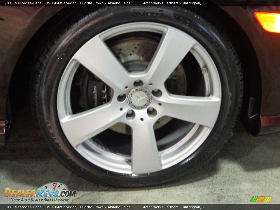 2010 Mercedes-Benz E 350 4Matic Sedan Cuprite Brown / Almond Beige Photo #13