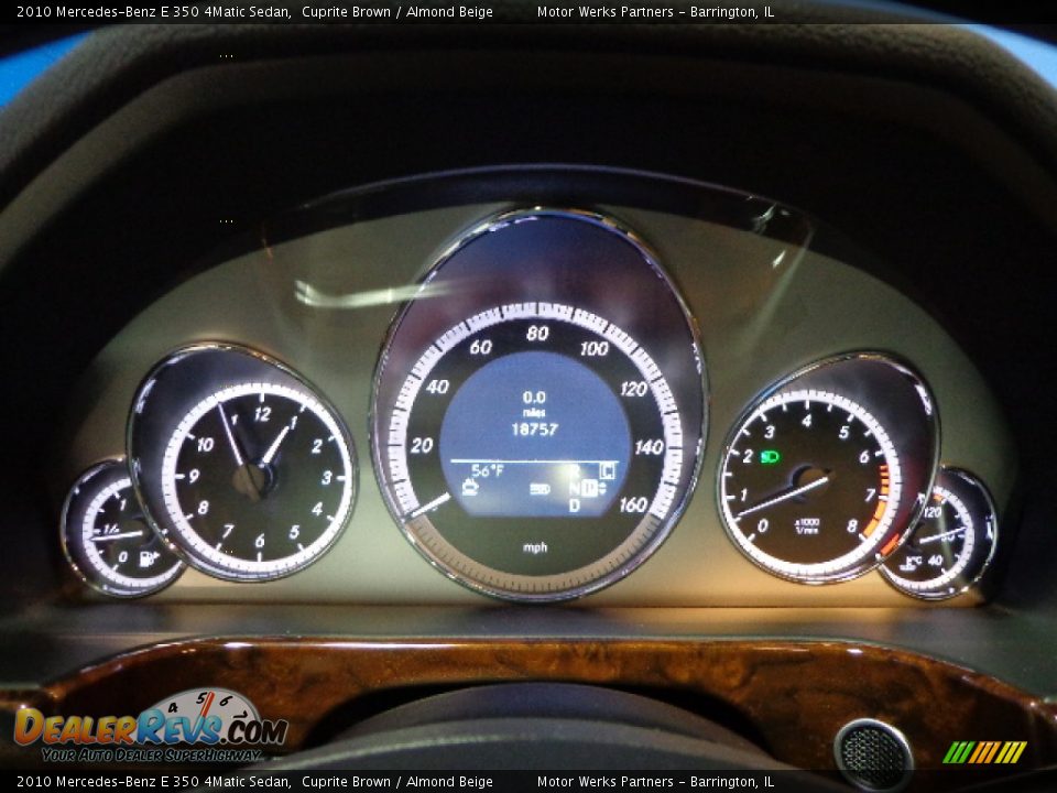 2010 Mercedes-Benz E 350 4Matic Sedan Gauges Photo #16