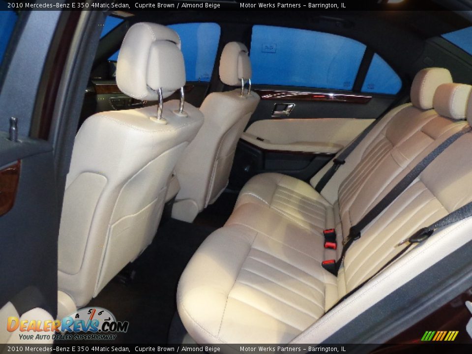 Rear Seat of 2010 Mercedes-Benz E 350 4Matic Sedan Photo #28