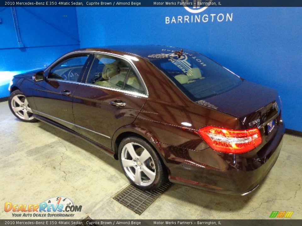 2010 Mercedes-Benz E 350 4Matic Sedan Cuprite Brown / Almond Beige Photo #30