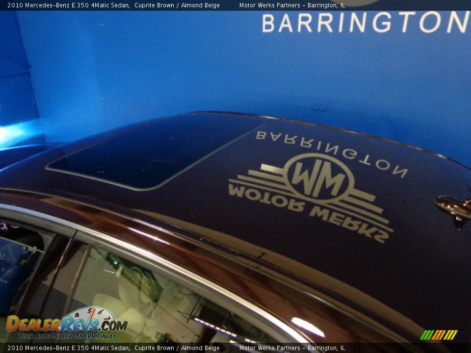 2010 Mercedes-Benz E 350 4Matic Sedan Cuprite Brown / Almond Beige Photo #31