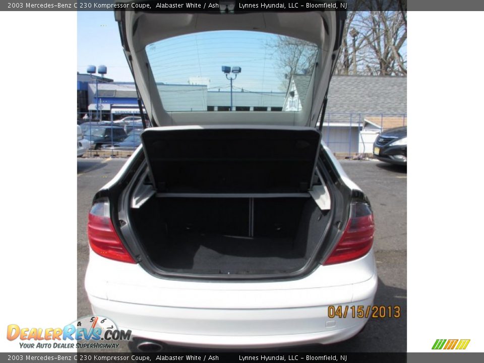 2003 Mercedes-Benz C 230 Kompressor Coupe Alabaster White / Ash Photo #7
