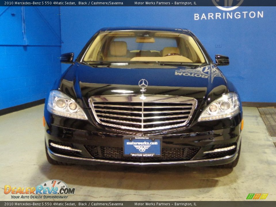 2010 Mercedes-Benz S 550 4Matic Sedan Black / Cashmere/Savanna Photo #2