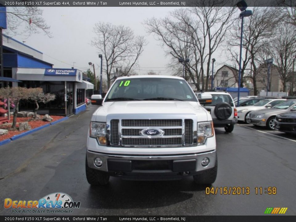 2010 Ford F150 XLT SuperCab 4x4 Oxford White / Tan Photo #1